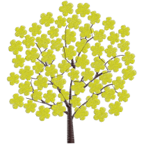 Matriz de Bordado Ipê  Amarelo 